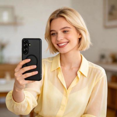 4. Tech-Protect MagPeak MagSafe case for Samsung Galaxy S26+ - black