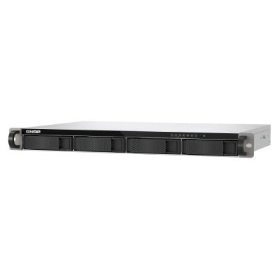 10. Qnap TS-433eU, 1U RACK, 4x 2.5"/3.5" SATA, ARM Cortex-A55 2.0GHz 4C, 4GB, 2x 2.5GbE, 2x USB 3.2, 60W adapter