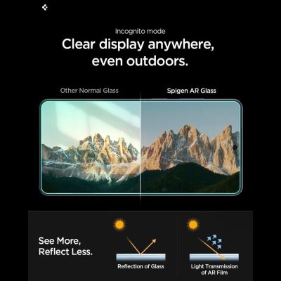 12. Spigen Glas.Tr Ez Fit Pro Anti Reflection Tempered Glass 2-pack for Samsung Galaxy S26 Ultra