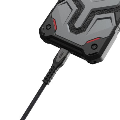 2. Urban Armor Gear Kevlar Cable - 1.5m - Lightning - USB C - Male - Men's - Gray