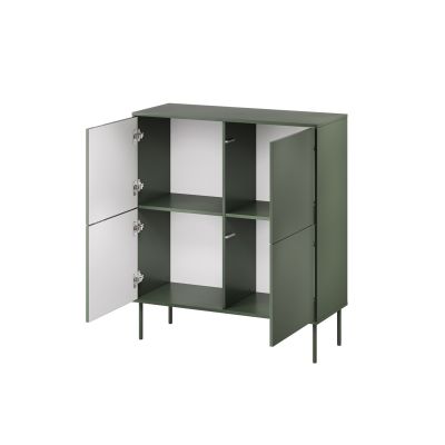 2. 4D TRESSE chest of drawers 100x40x110 matt green