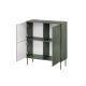 2. 4D TRESSE chest of drawers 100x40x110 matt green