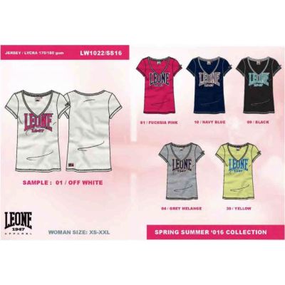3. Women's T-shirt LEONE LW1022/S16 yellow "S"