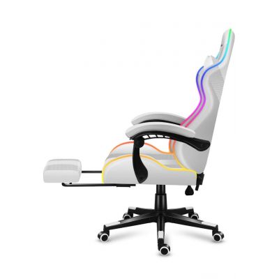 6. Huzaro Force 4.7 RGB White Gaming Chair