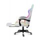 6. Huzaro Force 4.7 RGB White Gaming Chair