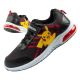Leomil children's sports shoes Pokemon sneakers lightweight with velcro LED black