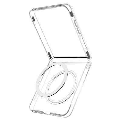 12. Spigen AirSkin Mag MagSafe Case for Samsung Galaxy Z Flip 7 - Clear and White