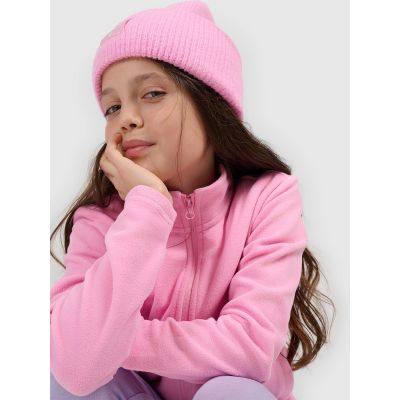 4. Regular fleece without hood for girls 4F 4FJRSS26TFLEF507-56S