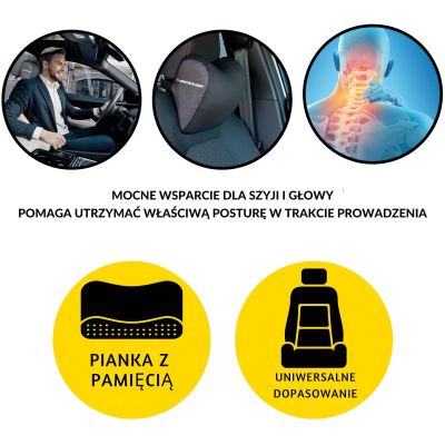 7. DUNLOP HEADREST TRAVEL PILLOW