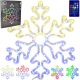 DECORATIVE HANGING SNOWFLAKE 31.5 x 36 CM 60LED RGB TIMER USB