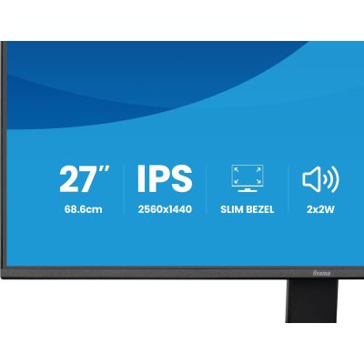 29. iiyama ProLite X2791QS-B1 computer monitor 68.6 cm (27") 2560 x 1440 px Quad HD LED Black