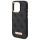 6. Guess 4G Logo Plate MagSafe Case for iPhone 16 Pro - Black