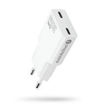 EVERACTIVE 2 X USB-C QUICK CHARGE 4+ 30W SUPER SLIM MAINS CHARGER WHITE SC-385Q