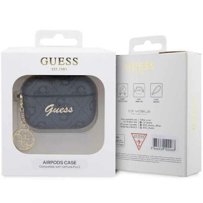 4. Guess GUAP2G4GSMK AirPods Pro 2 cover black/black 4G Charm Collection
