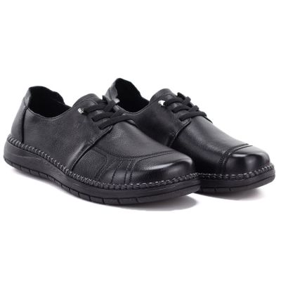 8. Comfortable black women's leather shoes Vinceza 107240