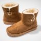 3. Wrangler Elsa Platform MID women's snow boots, insulated winter boots with fur, black (20243077.37B)