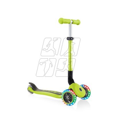 13. 3-wheel scooter Globber Foldable Lights Lime Green Jr 437-106