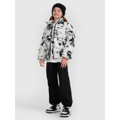 4. Girls' synthetic-filled down jacket 4F 4FJRAW25TDJAF0748-11A