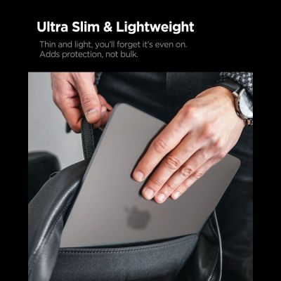 7. Spigen AirSkin Case for MacBook Pro 14" 2021 / 2023 / 2024 / 2025 / 2026 - Semi-Transparent