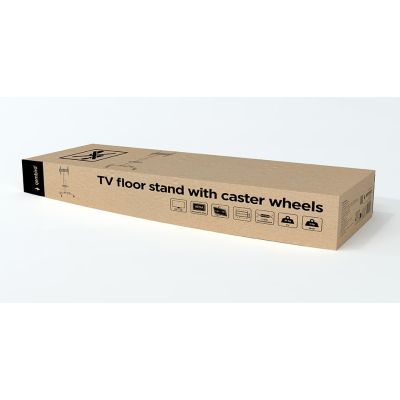 8. GEMBIRD HEIGHT-ADJUSTABLE, MOBILE, WHEEL-FREE TV STAND 32" - 55"