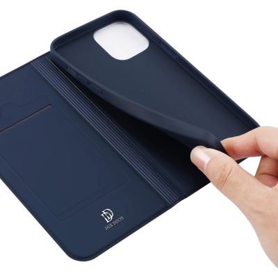 8. Dux Ducis Skin Pro Bookcase type case for iPhone 13 Pro blue