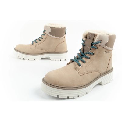 17. O'neill winter boots women's hiking boots ankle boots insulated fashionable beige white