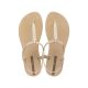 Ipanema Sandal Class women's flip-flop sandals, light beige with gold