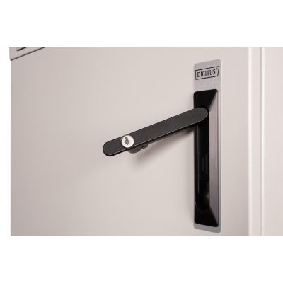 4. Digitus 19" 7U wall-mounted network cabinet 600x450, solid door, gray, undivided, assembled, IP55, 100kg