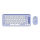 2. Logitech Pop Icon Combo Keyboard Mouse Included Universal Bluetooth QWERTY Turkish Lilac, White
