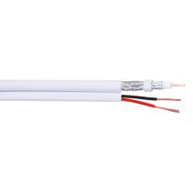 CCTV CABLE PFM941I-RG59N/21-100-WHITE RG59 + 2 x 0.75 mm2 DAHUA