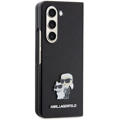 5. Karl Lagerfeld Saffiano Karl&Choupette Pin case for Samsung Galaxy Z Fold 5 - black