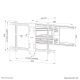 16. Neomounts WL40S-850BL18 TV mount 2.18 m (86") Black