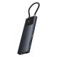 6. Baseus Metal Gleam II 10in1 HDMI USB-A USB-C RJ45 SD/TF Hub - Gray