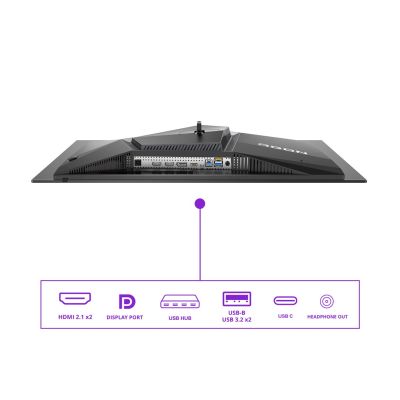 8. AOC AG276UZD 27" Monitor QD-OLED UHD Display 16:9 240 Hz 0.03 ms 3840 x 2160 pixels 2 HDMI ports Black