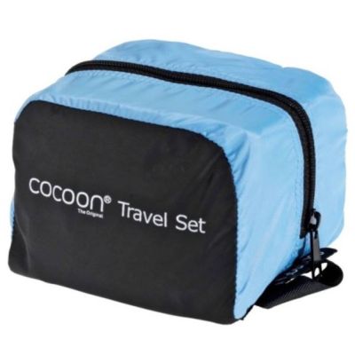 2. Cocoon Travel Set (3 pieces), light blue/black