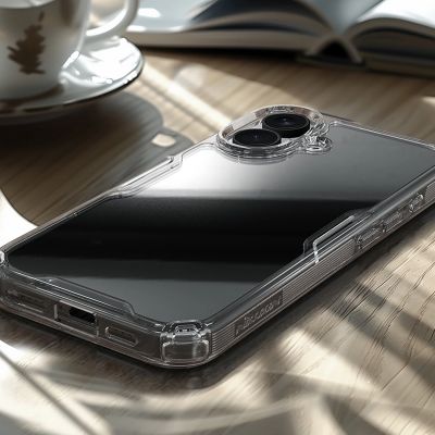 10. Nillkin Nature Pro Case for iPhone 16 - transparent and white