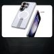 3. Hybrid Armor X Case for Samsung Galaxy S26 Ultra with Stand, Compatible with MagSafe - Transparent