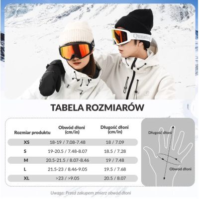 2. Qunature Ski Gloves 014-S345 Black L