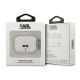 3. Karl Lagerfeld KLAPUKHGS AirPods Pro cover srebrny/silver Glitter Karl`s Head