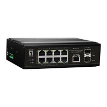 LevelOne Industrial Gb/L2 Managed PoE Switch 10-Port 360W 1Gbps