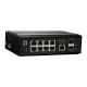 LevelOne Industrial Gb/L2 Managed PoE Switch 10-Port 360W 1Gbps
