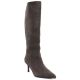 Women's leather boots with a high heel, insulated, brown, Big Star UU274497