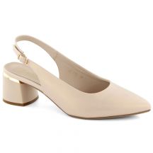 Elegant full sandals Sergio Leone W SK439A, beige, pearl