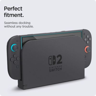 10. Spigen Glas.Tr ”EZ FIT” Tempered Glass 2-pack for Nintendo Switch 2 - Transparent