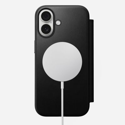 3. Nomad Modern Leather Folio Mobile Phone Case 16 cm (6.3") Black
