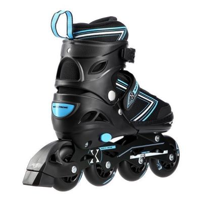 6. NILS EXTREME NH11912 A 2IN1 ROLLER SKATES BLACK-BLUE SIZE M (35-38) WITH REPLACEABLE HOCKEY BLADE