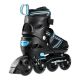 6. NILS EXTREME NH11912 A 2IN1 ROLLER SKATES BLACK-BLUE SIZE M (35-38) WITH REPLACEABLE HOCKEY BLADE