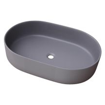 WASHBASIN TRAPANI 600X380X125 MATT GRAY