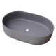 WASHBASIN TRAPANI 600X380X125 MATT GRAY