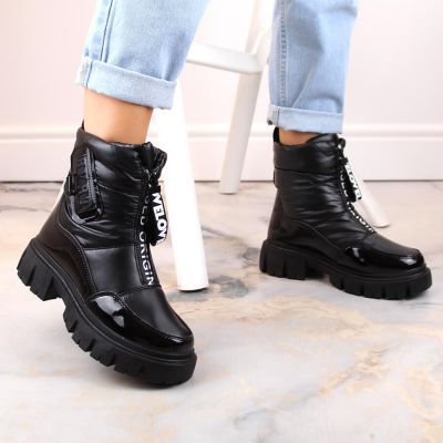 4. Filippo W PAW498A insulated zipper snow boots, black